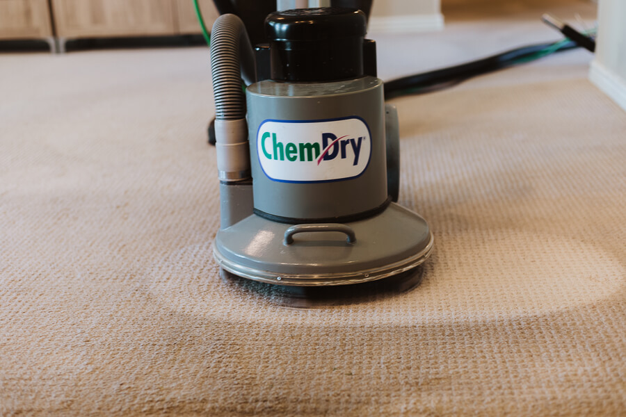 Wilce's Chem-Dry carpet cleaning up close in Brick Township, NJ